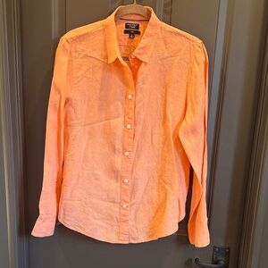 J. Crew Dreamsicle Orange Long Sleeve Shirt 🧡 ✨
